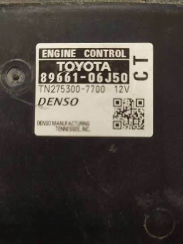 Toyota Camry 2009-2010 Engine Control Module ECM 89661-06J50 CT 3.5L used OEM