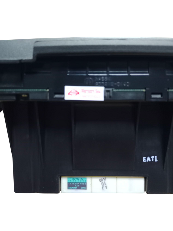 Rear view of Lexus GX470 2008–2009 non-navigation climate control unit model 88650-60773 SKU CR-4422 with wiring ports and labels.