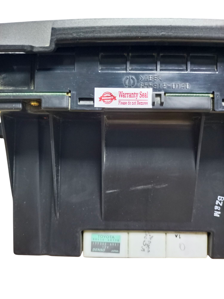  88650-60770 Climate Control Label Close-Up Lexus GX470