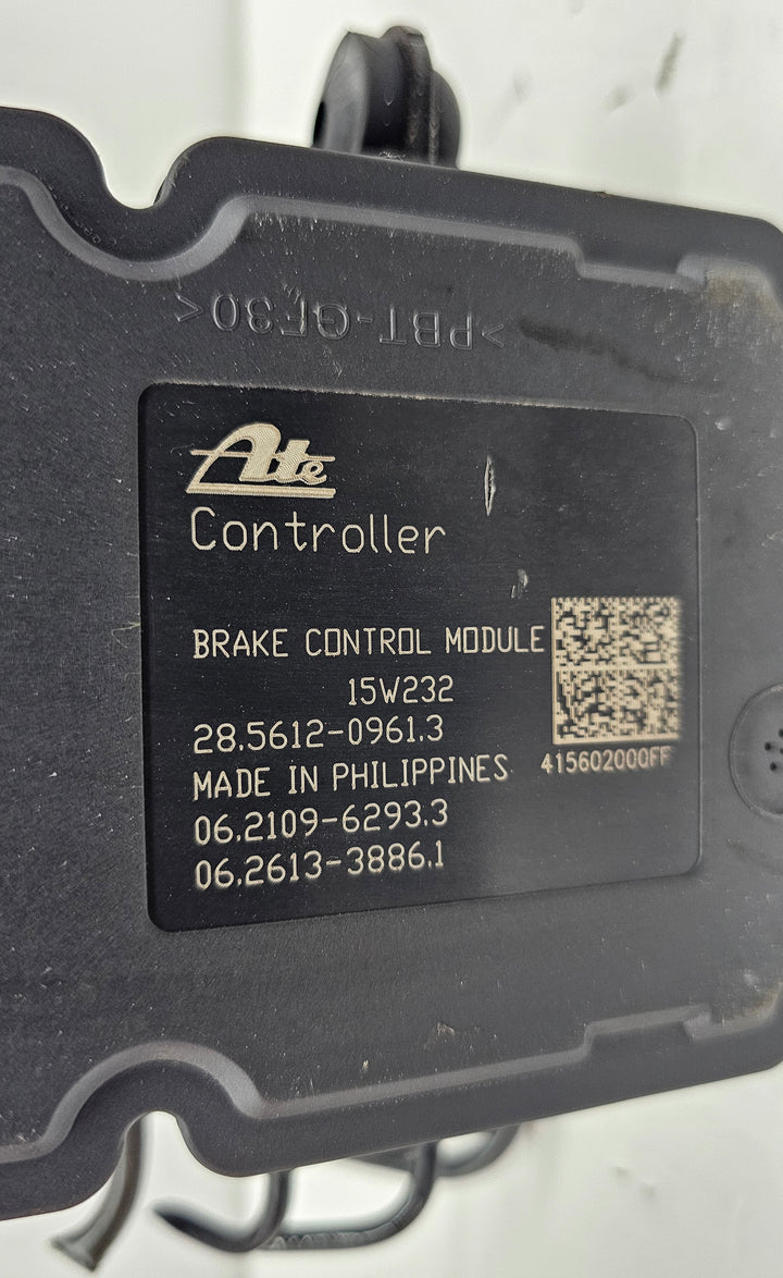 Safety label on OEM ABS module – Mazda 5 part C513-437AZ-B