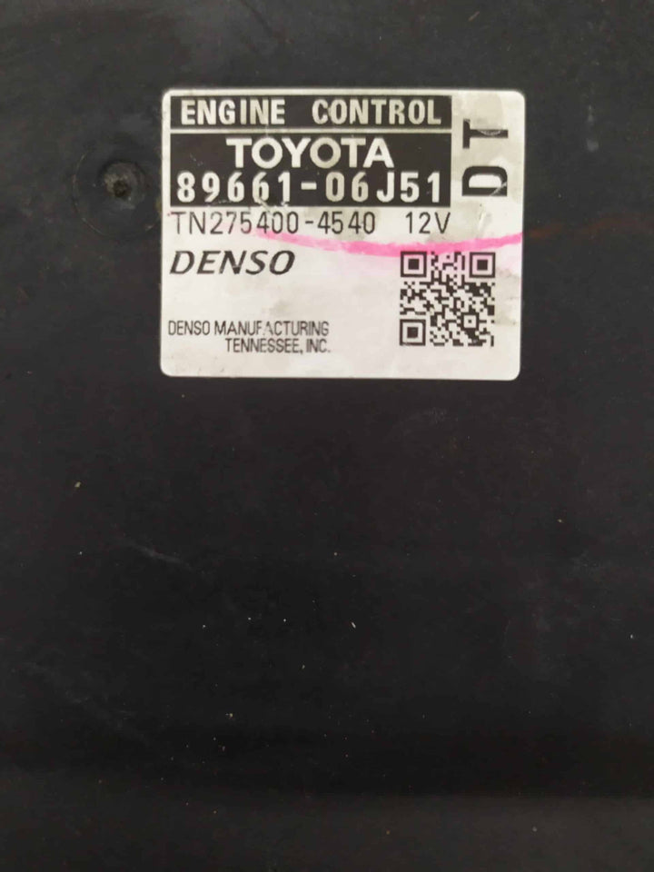 Toyota Camry 2010-2011 Engine Control Module ECM 89661-06J51 DT 3.5L u ...